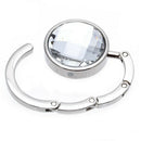 Folding Purse Handbag Holders Crystal Bag Hook Hanger Hold Women White Port I2B3