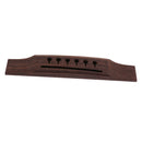 Exquisite Rosewood Replacement Guitar Bridge for 6-Strings Acoustic Folk Guitar