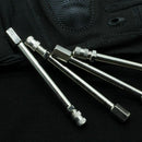 4x Chrome Tyre Wheel Valve Extension Extender Caps Stem For Car Truck Van New w1