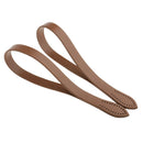 2pcs PU Leather Handle for Handbag Shoulder Bag Accessories Short Strap Tan
