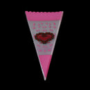 100Xcolorful cone shape cellophane bags candy sugar popcorn flower packing bagBX