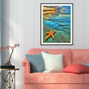 5D DIY Full Drill Diamond Painting Easeful Seaside Cross Stitch (B327) A