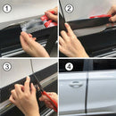 7CM*1M Car Carbon Fiber Rubber Edge Guard Strip Door Sill Protector Accessories