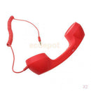 2Pcs 3.5mm Mic Retro POP Phone Handset Telephone for Mobile Phone Universal Red
