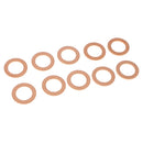 M14 Copper Oil Pan Drain Plug Gasket for Ford, Pack of 10