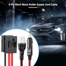 1.5m 30A 6Pin Short Wave Power Cable for Yaesu FT-857D/897D IC-725A/706