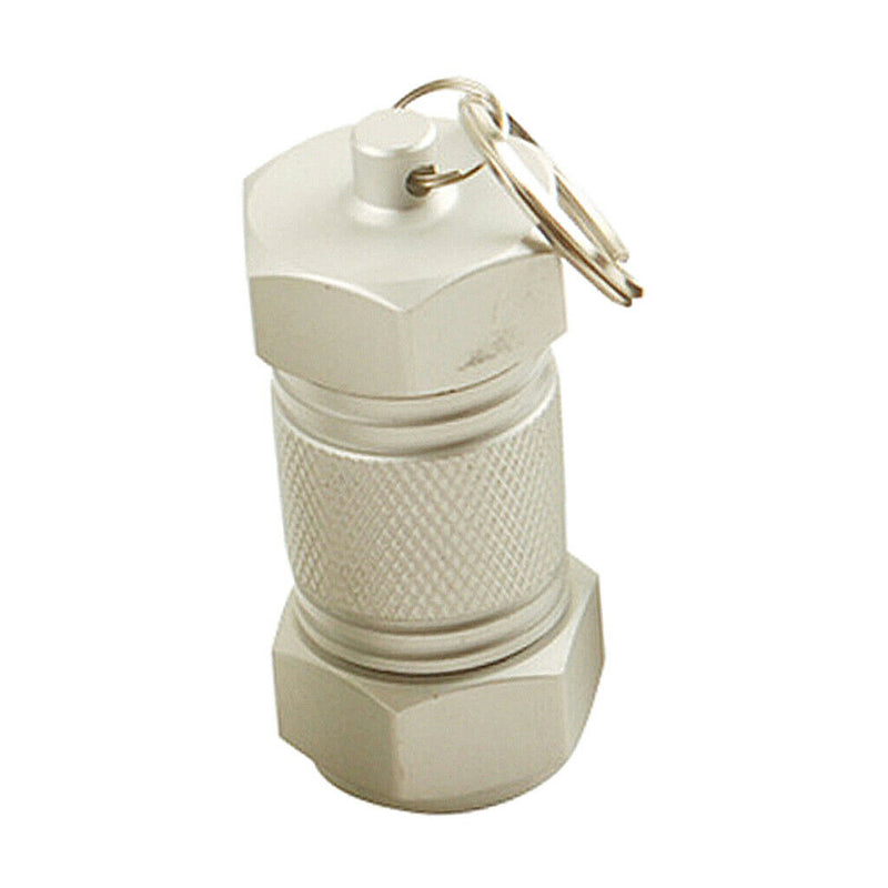 Waterproof Pill Box Case Holder Container Capsule Bottle Keychain Key Fob