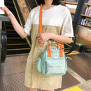 Animal Pattern Waterproof Backpacks Women Shoulder Crossbody Bags (Green)