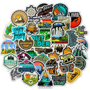 50X Wholesale Skateboard Camping Travel Stickers Vinyl Luggage Decals Stickers