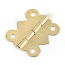 10X Brass Color Mini Butterfly Hinges to Cabinet Drawer Jewelry Box DIY Repair&