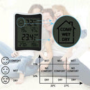 Digital Wireless Indoor Thermometer Hygrometer Humidity Monitor with LCD