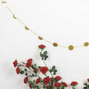 Christmas Party Decor Golden Shiny Garland 9pcs Wall Hanging Ornaments