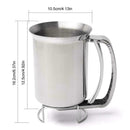 Stainless Steel Batter Funnel Handhold Pancake Batter Supply Dispenser Kitc O5O5
