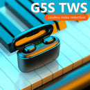 G5S Headphones TWS Bluetooth 5.0 Wireless Waterproof Earphones w/ Charging Case