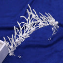 Fashion Flame Crown Headdress Crystal Crown Rhinestone Bridal Hair Accessor