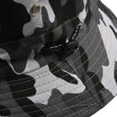 Camouflage Pattern needle Brim Cotton Bucket Sun Cap Hat for Man Q1R2
