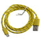 10x Micro USB Nylon Cable Charging Cable Data Cable  Mobile Phone table<