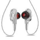 3.5mm HiFi Wired Earphone Dual-Dynamic Quad-core Speaker In-ear earbuds Fle R4D1