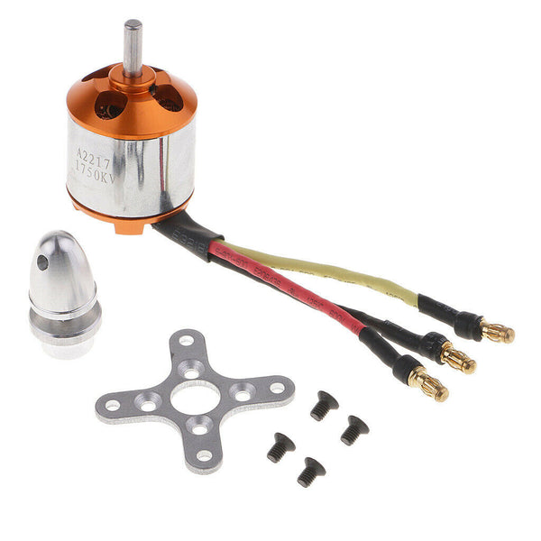 Brushless Motor A2217 1750KV for Fixed Wing Motor Accessory 7'' Propeller