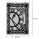 1pc Clock Plastic Embossing Folder Template For Scrapbooking DIY Photo