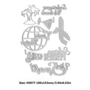 Handmade World Voyage DIY Paper Card Embossing Metal Cutting Dies Stencils