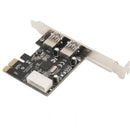 2-Port USB 3.0 PCI-Express PCIe Adapter Controller Card Low Profile 4-Pi AWG