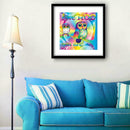 5D DIY Full Drill Diamond Painting Colorful Bird Cross Stitch Embroidery
