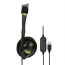 USB Wired Headset Computer Headphone+Microphone Noise Cancelling For Laptop PC