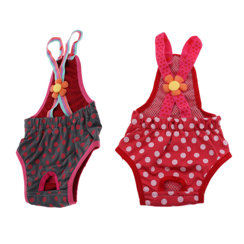 2xPuppy Dog Physiological Pants Femal Dogs Sanitary Pant Diaper Random Color