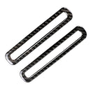 2x Carbon Fiber Air Vent Outlet Frame Cover Trim For Ford 2015-2017