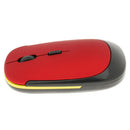U-Shaped Wireless USB Mouse 2.4G Optical 10M Working Distance For Laptop Red
