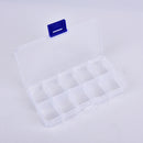10compartments transparent visible plastic fishing lure box fishing tackle bo G+
