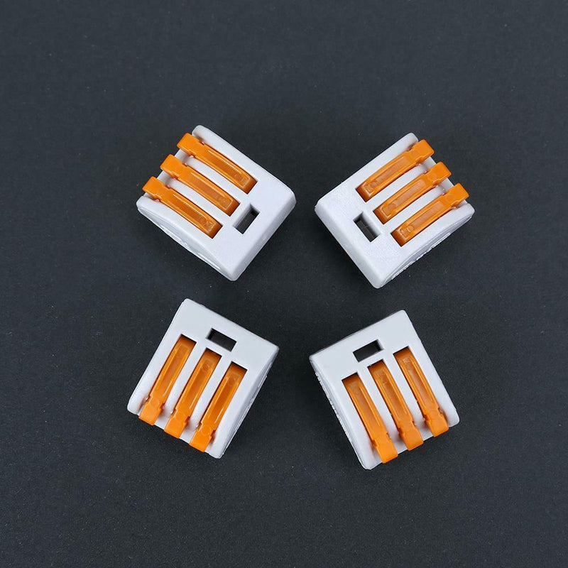 30pcs Universal Compact Wire Connector Conductor Terminal Block with Lever