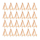 24 Pack Mini Wood Display Easel Wood Easels Set For Paintings Craft Small A R1Y2