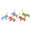 5X Crystal Rhinestone Horse Pendant Car Keyring Bag Keychain Key Ring Chai AYT