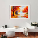 Maple Trees 5D DIY Full Round Drill Diamond Painting Landscape Mosaic Decor