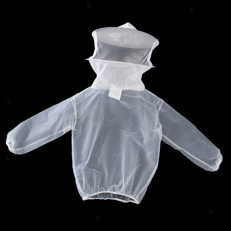Durable Beekeeping Jacket Veil Smock Supplies Hat Sleeve Suit Fit for Most