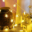 5M 40LED Five pointed Star Light String Wedding Christmas Party Decoration