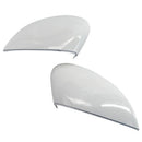 Pair Left &Right Gloss White Rear View Mirror Cover Fit for Ford Fiesta 200