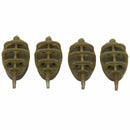 Plastic Inline Method Feeder Fishing Accessories 4 Feeders Mould Set Carp F D1P1