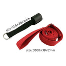 Door Sports Yoga Ballet Band Dance Exercise Soft Leg Stretcher Belt (Red) A