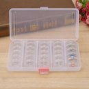 25 Pcs Transparent color Plastic Jewelry Bead Storage Container Jars Box Di M8G4