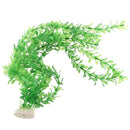 20" Height Aquarium Decorative Green Plastic Simulation Floating Plant Gras
