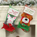 Large Christmas Stocking Sock Gift Holder Christmas Tree Decoration New Yea