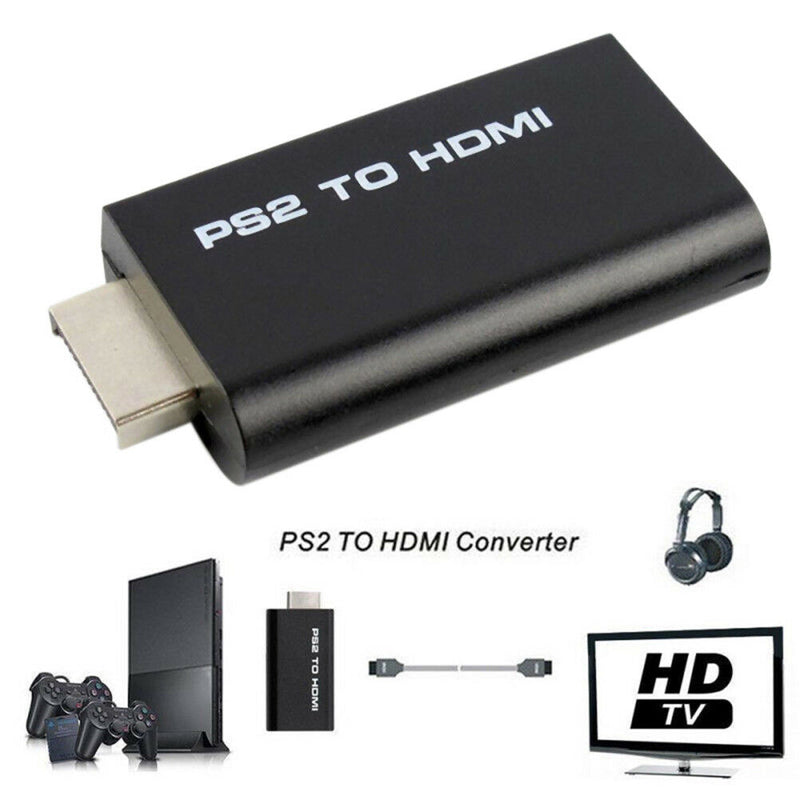 PS2 to HDMI Video Converter AV Adapter 3.5mm Audio Output HDMI Connecto ï¼D