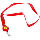 Smiley Face Lanyard Pattern Badge Holder Neck Strap Office Identification C Y3D9