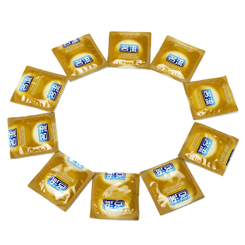 10pc Adults Condoms Latex Contraception Smooth Lubricated Condom~J Nw