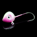 Fish Shape Head Lead Fishing Jig Single Hook Set Soft Bait Lure Carp Fishho A4S9