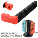 4 Ports Gamepad Controller Charger Holder Dock Station for Switch Joy-con/Pro