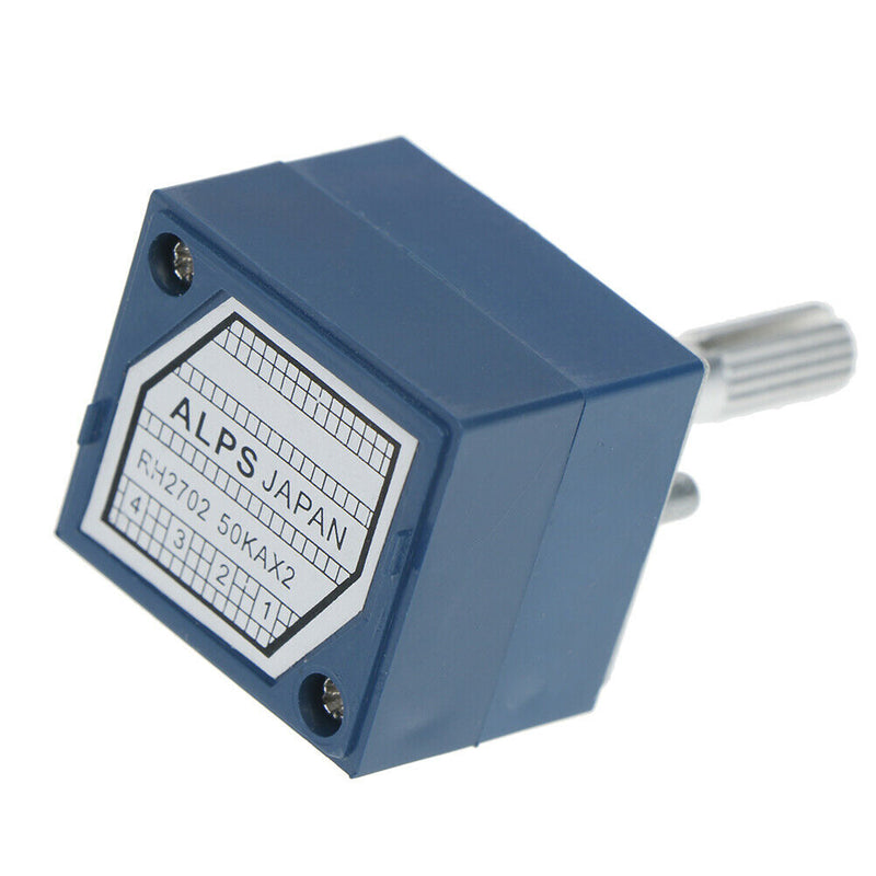 1Pcs potentiometer 50K log alps audio amp volume control pot stereo w loudne Gw